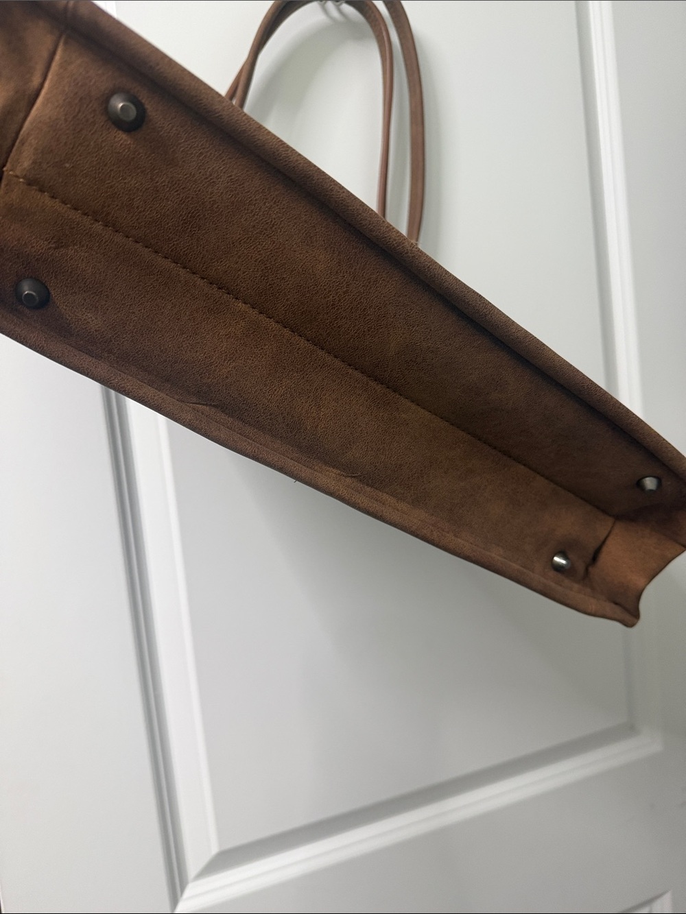 Wrangler Black and Brown Tote with Decorative Buckle - Picture 5 of 5